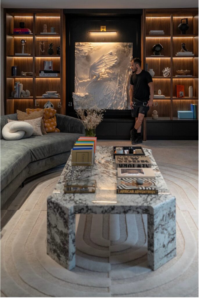 Interior design sculpture